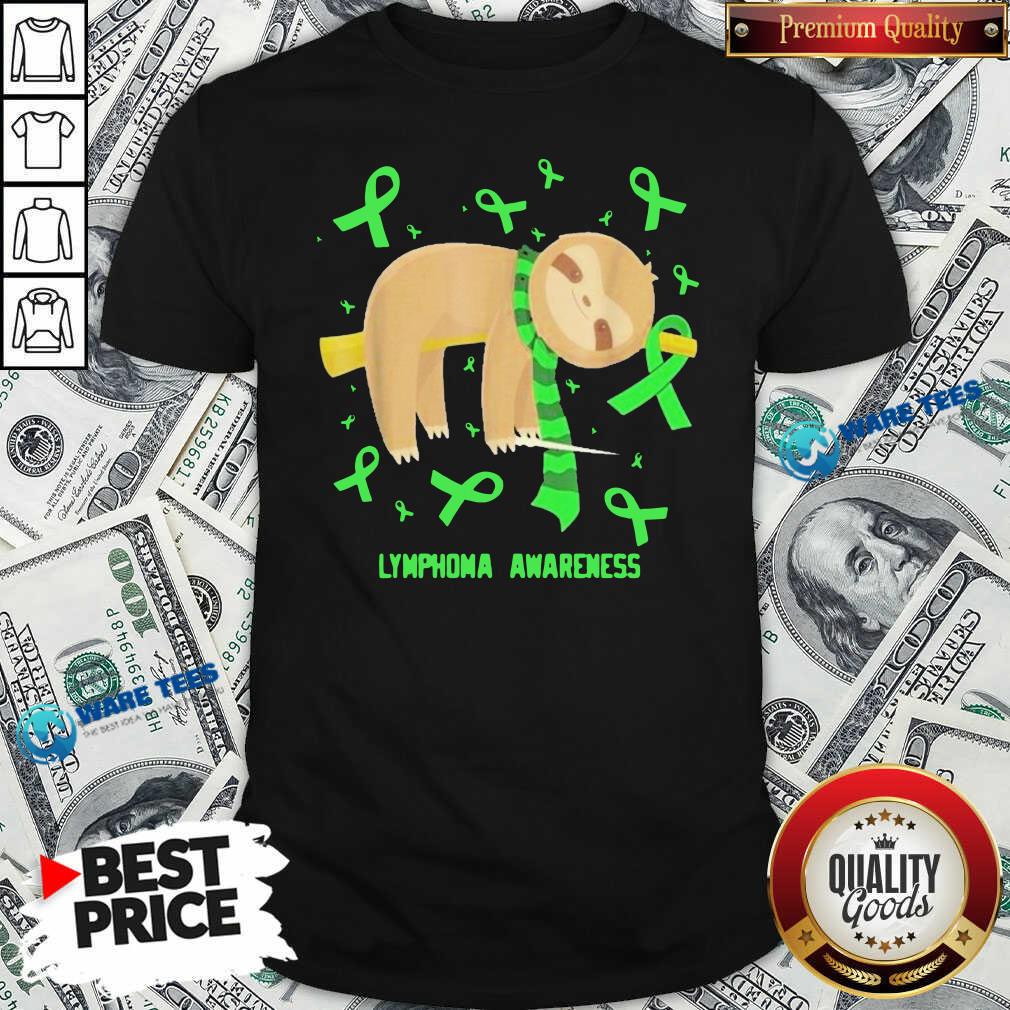 Awesome Sloth Lymphoma Awareness Shirt Awesome Sloth Lymphoma Awareness Shirt