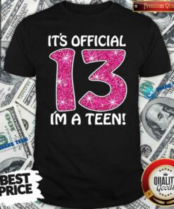 Awesome Teenager 13Th Birthday Gift 2007 13 Years Old Girls Shirt