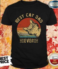 Best Cat Dad Ever Vintage Shirt