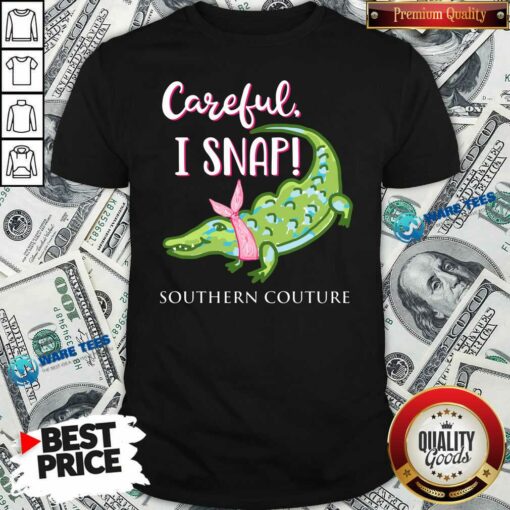 Crocodylidae Mom Careful Snap Southern Couture Shirt
