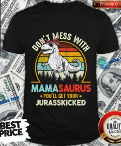 Don’t Mess With Mamasaurus You’ll Get Your Jurasskicked Vintage Shirt