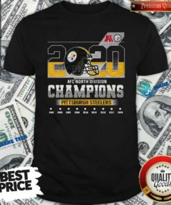 Funny 2020 Afc North Division Champions 2020 Pittsburgh Steelers 2002 2004 2007 2008 Shirt