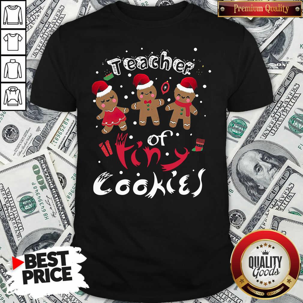 Funny Gingerbeard Teacher Of Tiny Cookies Christmas Shirt - Waretees Funny Gingerbeard Teacher Of Tiny Cookies Christmas Shirt - Waretees