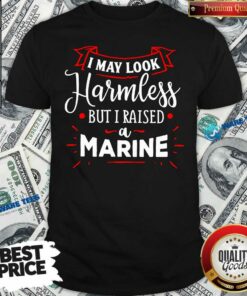 Funny I May Look Harmless But I Raised A Marine Shirt