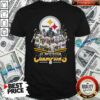 Funny Pittsburgh Steelers 2020 Afc North Division Champions Signatures Tee Shirt