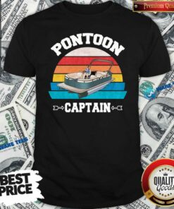 Funny Pontoon Boat Christmas Vintage Shirt