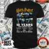 Good Harry Potter 10 Years 2001 2011 Thank You For The Memories Signatures Shirt