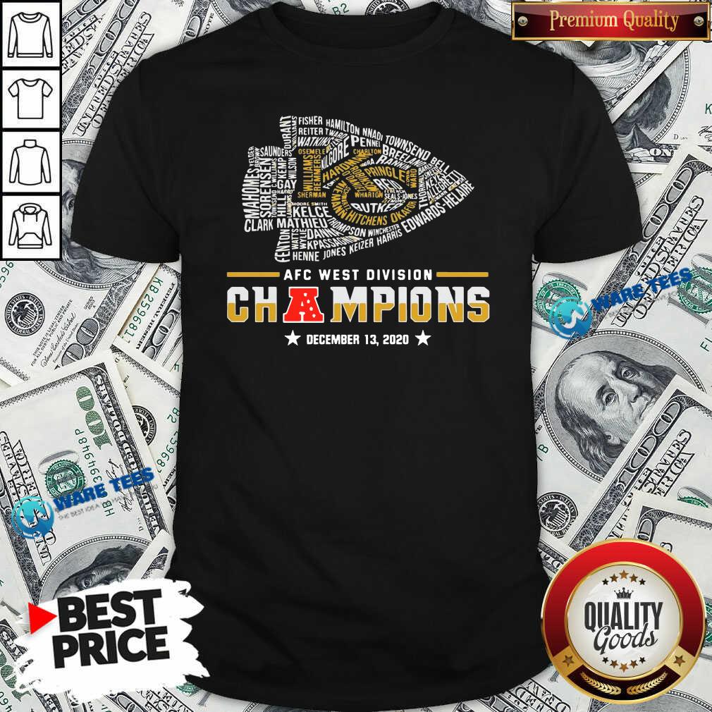 Good Kansas City Chiefs Afc West Division Champions December 13 2020 Shirt Good Kansas City Chiefs Afc West Division Champions December 13 2020 Shirt