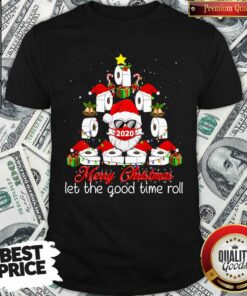 Good Merry Christmas Let The Good Time Roll Santa Face Mask 2020 Toilet Paper Xmas Tree Shirt