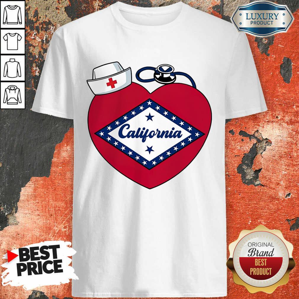 Heart Nurse Medical Stethoscope California Shirt Heart Nurse Medical Stethoscope California Shirt
