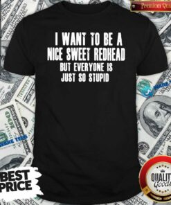 I Want To Nice Sweet Redhead Everyone Is Just Stupid Shirt