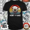 Merry Pugmas Pug Christmas Style Vintage Shirt