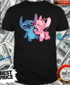 Nice Couple Stitch Angel Love Shirt