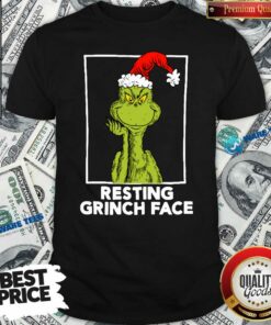 Nice Grinch Santa Resting Grinch Face Shirt