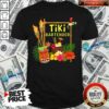Nice Tiki Bartender Tiki Head Tiki Torches Parrot Tropical Flower Shirt
