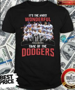 Official It’s The Most Wonderful World Series 2020 Time Of Dodgers Signatures Shirt