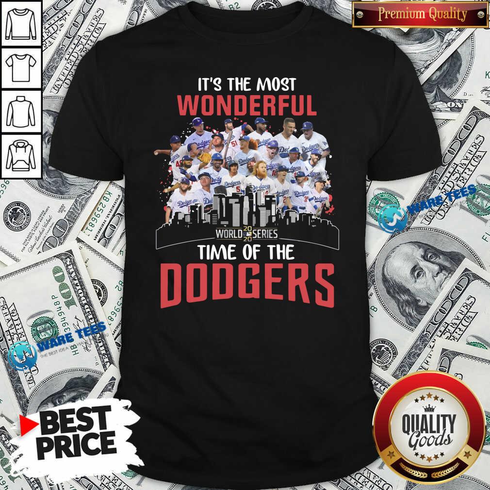 Official It’s The Most Wonderful World Series 2020 Time Of Dodgers Signatures Shirt Official It’s The Most Wonderful World Series 2020 Time Of Dodgers Signatures Shirt