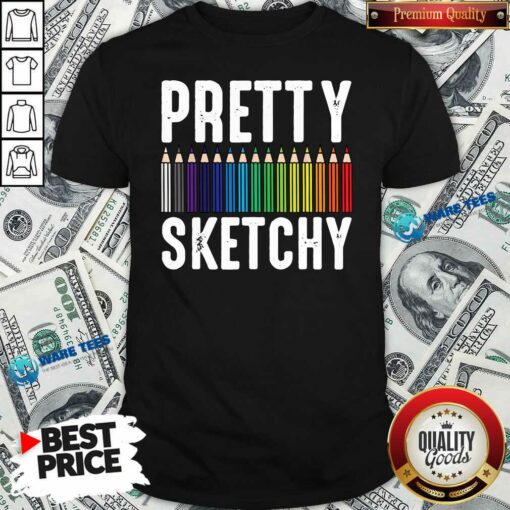 Official Sketchy Color Pencils Painter Artist Shirt
