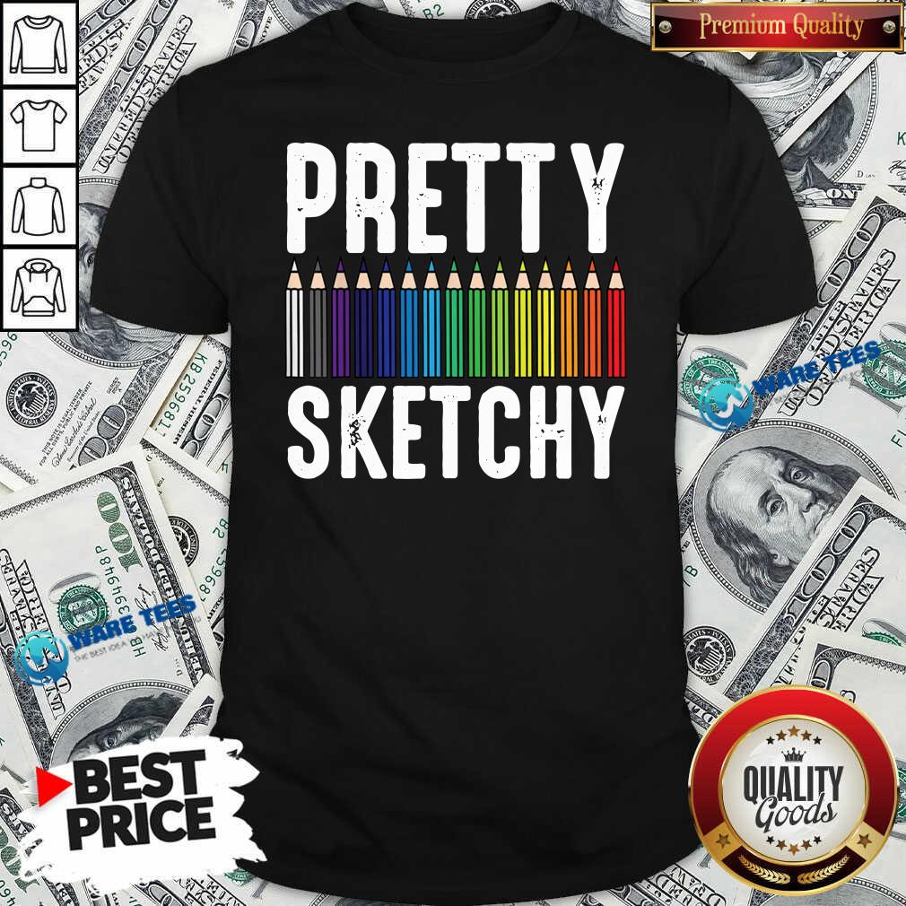 Official Sketchy Color Pencils Painter Artist Shirt Official Sketchy Color Pencils Painter Artist Shirt