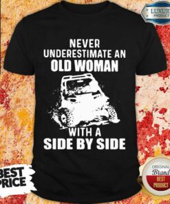 Old Women With A Side By Side Shirt