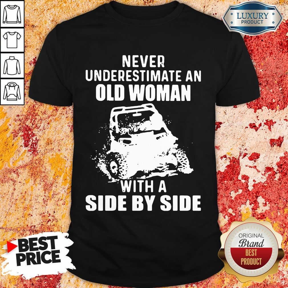 Old Women With A Side By Side Shirt Old Women With A Side By Side Shirt