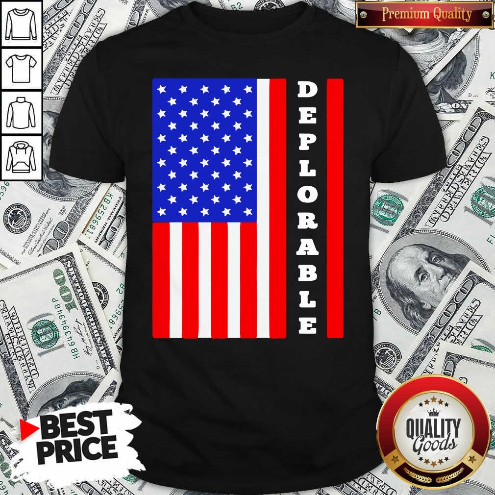 Original Deplorable American Flag Shirt - Waretees Original Deplorable American Flag Shirt - Waretees