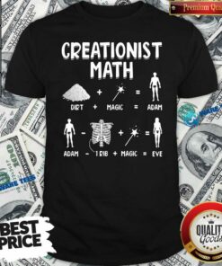 Perfect Creationist Math Dirth Plus Magic Equal Adam Shirt