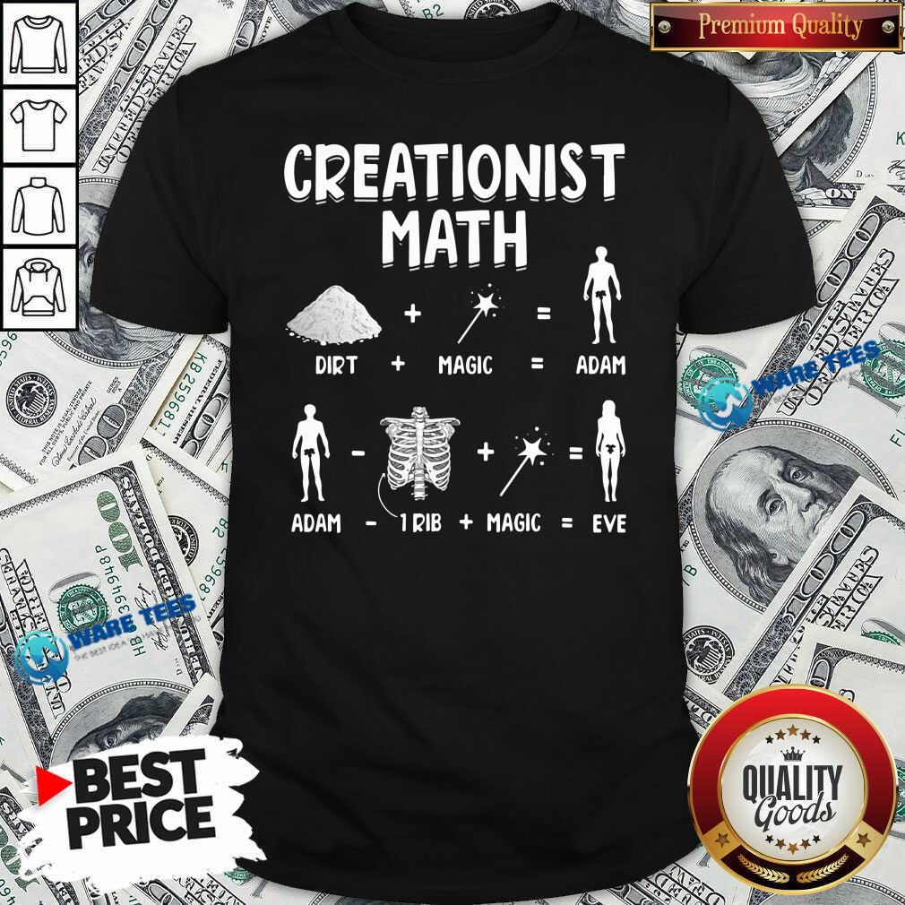 Perfect Creationist Math Dirth Plus Magic Equal Adam Shirt Perfect Creationist Math Dirth Plus Magic Equal Adam Shirt
