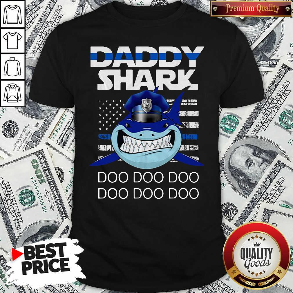 Premium Daddy Shark Police Do Do Do Shirt - Waretees Premium Daddy Shark Police Do Do Do Shirt - Waretees