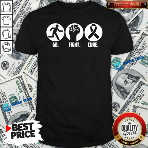 Premium Go Fight Cure Breast Cancer Awareness Month Shirt