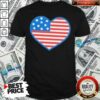 Premium Heart American Flag 2021 Shirt