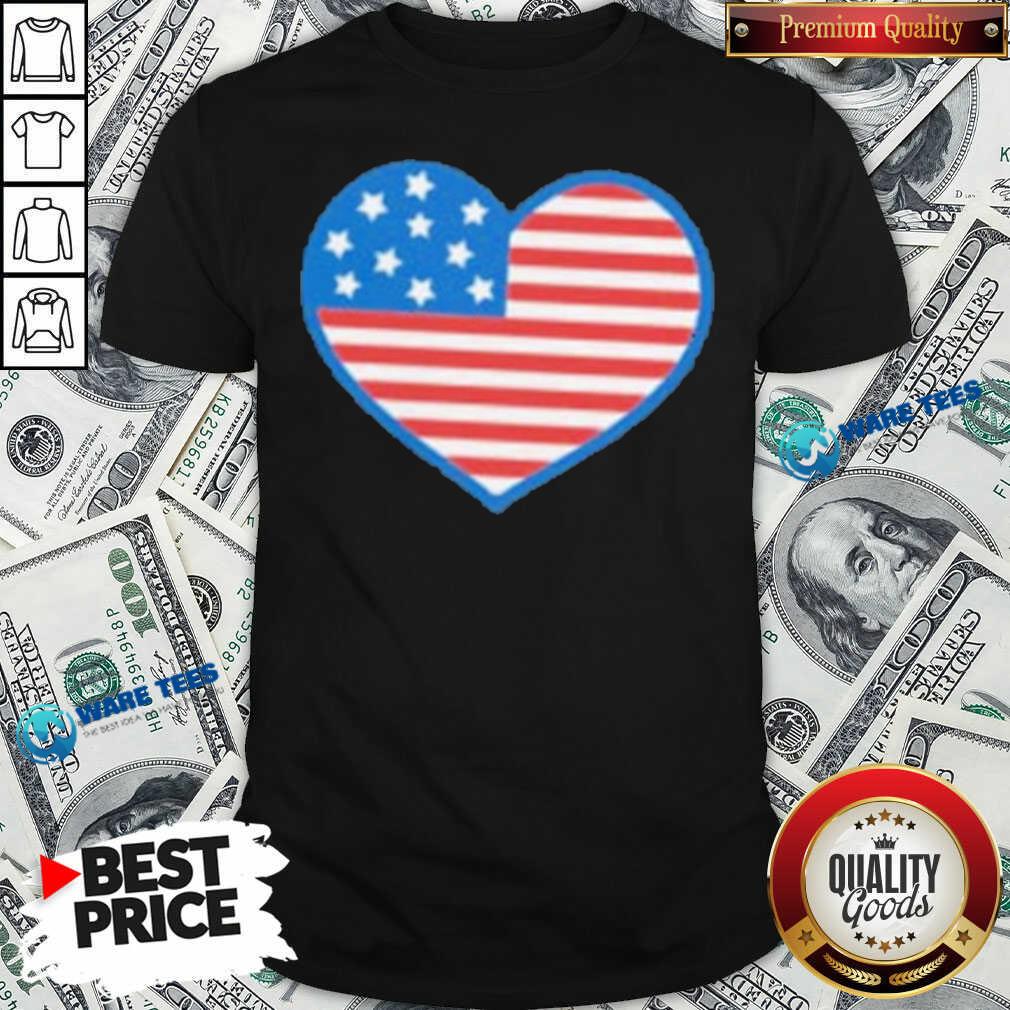 Premium Heart American Flag 2021 Shirt Premium Heart American Flag 2021 Shirt