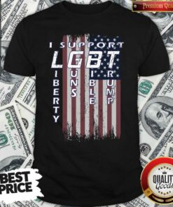 Premium I Support Liberty Guns Bible Trump American Flag Patriotic Shirt – Waretees