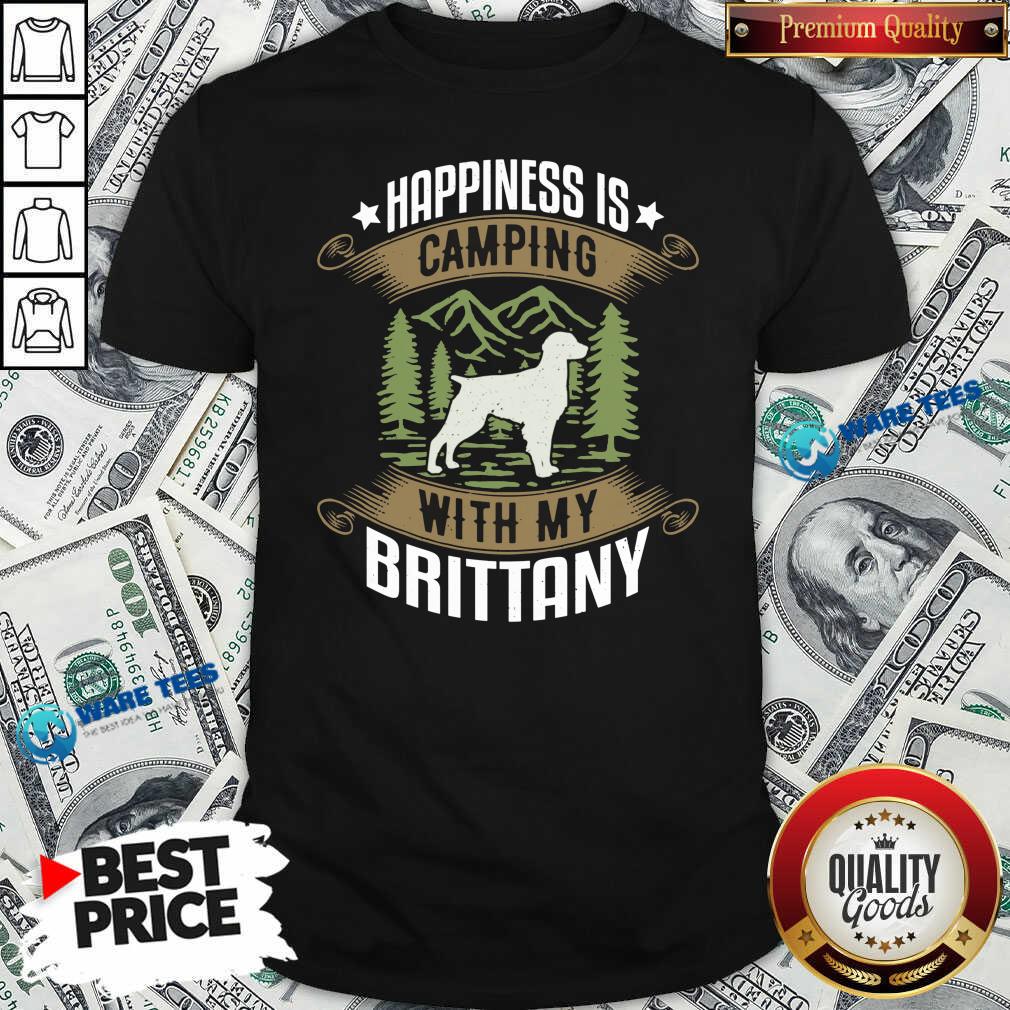 Pretty Camping With Brittany Camp Camping And Dogs Shirt Pretty Camping With Brittany Camp Camping And Dogs Shirt