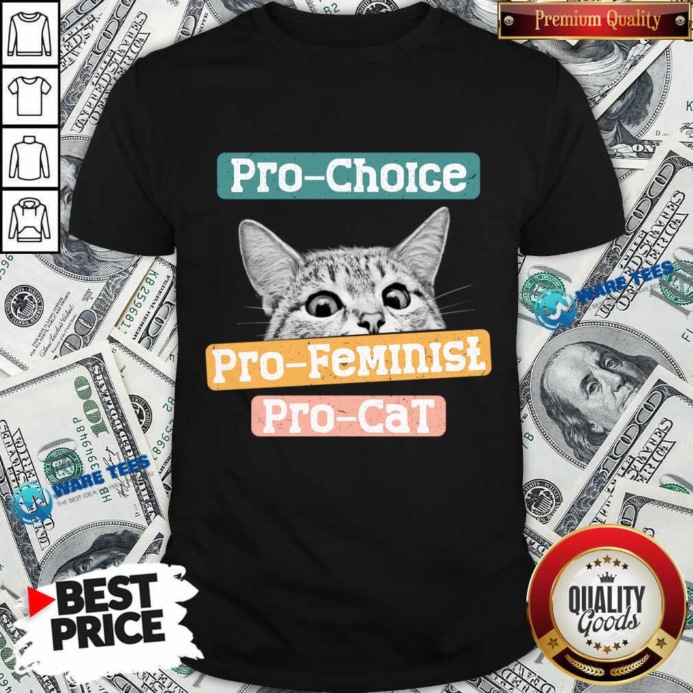 Pro Choice Pro Feminism Pro Cats Shirt Pro Choice Pro Feminism Pro Cats Shirt
