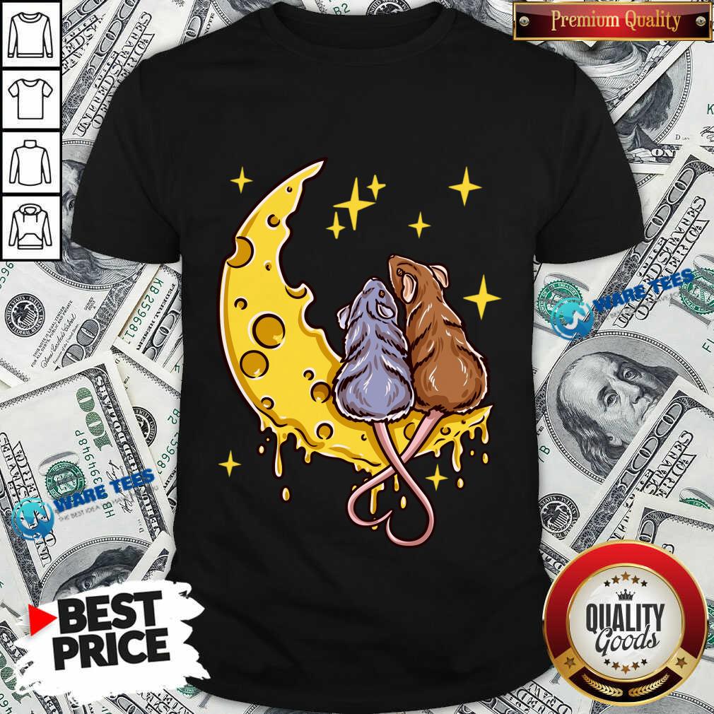Stargazing Mice On Moon Cheese Shirt Stargazing Mice On Moon Cheese Shirt