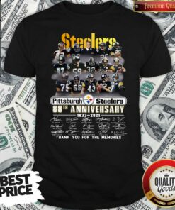 Steelers Pottsburgh Anniversary 1933-2021 Thank You Shirt