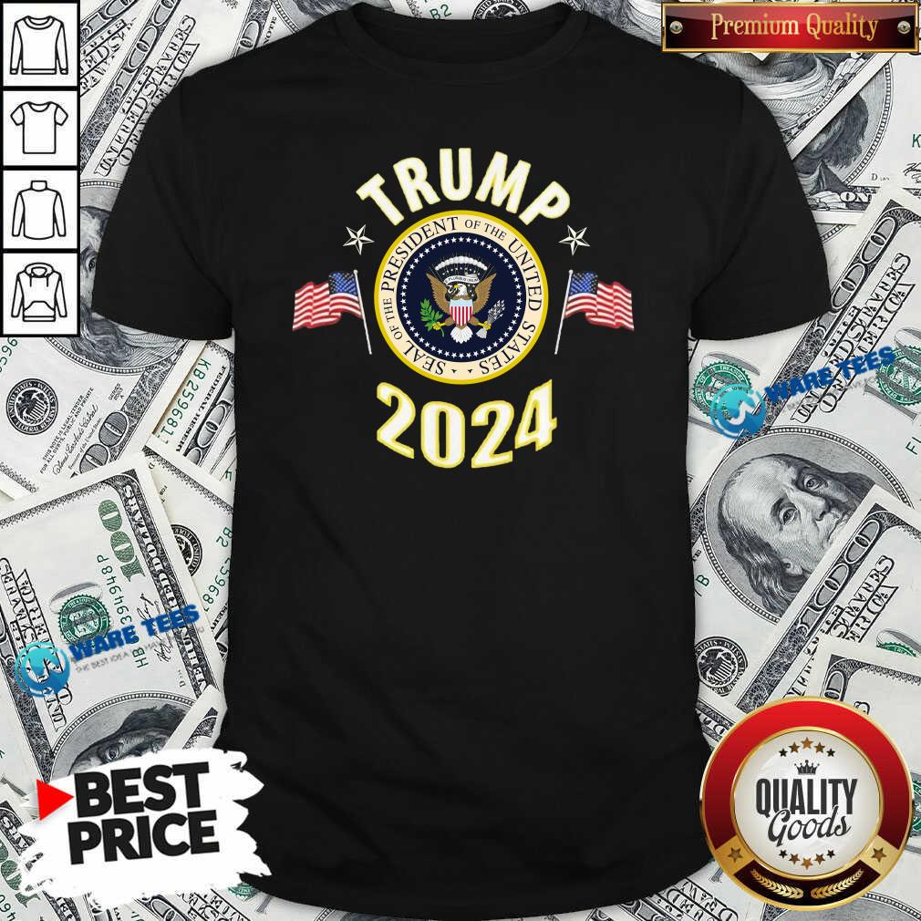 Top Trump 2024 Presidential Seal Flag Shirt Top Trump 2024 Presidential Seal Flag Shirt