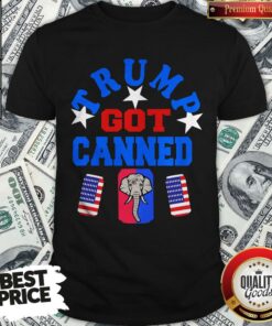 Top Trump Got Canned Elephant Beer American Flag Shirt – Waretees
