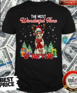 Wire Fox Terrier Most Wonderful Time Of Year Christmas Shirt