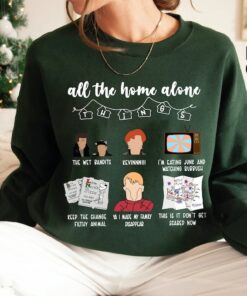 All The Home Alone Things Christmas Sweatshirt , 90s Christmas Movie