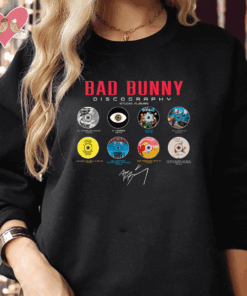 Bad Bunny Albums List Vinyl Shirt