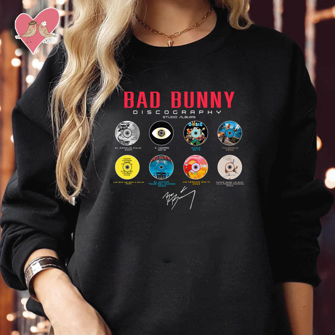 Bad Bunny Albums List Vinyl Shirt Bad Bunny Albums List Vinyl Shirt
