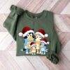 Bluey Family Christmas Shirt, Bluey Christmas Sweatshirt, Bluey Family Shirt, Christmas Sweatshirt, Bluey And Bingo Xmas Tee