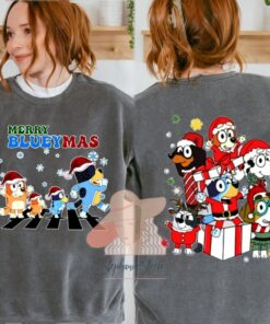 Bluey Family Christmas Shirt, Merry Blueymas Shirt, Christmas Bluey Shirt, Bluey Shirt Adult, Bluey Party 2 Sides