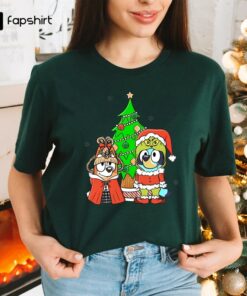 Bluey Family Christmas Sweatshirt, Bluey Christmas Shirt, Bluey Christmas Tee, Bluey and Bingo T-Shirt