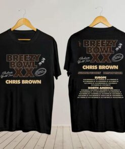 Breezy Bowl XX Tour 2025 Shirt, Chris Brown Concert Shirt