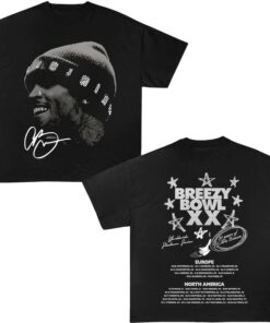 Breezy Bowl XX Tour T-Shirt, Chris Brown Album Shirt, Chris Brown Fan Gift, Chris Brown Merch