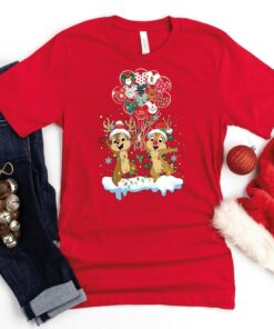 Chip and Dale Christmas Shirt Hoodie Sweatshirt, Disney Christmas Balloon Shirt, Double Trouble Shirt, Disney Family Christmas Shirt
