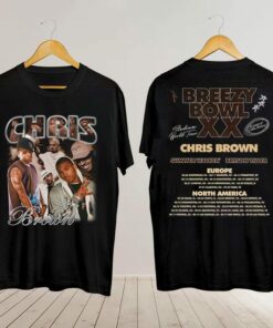 Chris Brown 2025 Tour T Shirt, Chris Brown Concert, Chris Brown Breezy Bowl XX Tour 2025 Tee